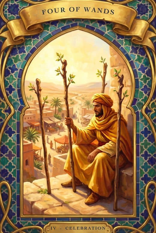 أربعة الصولجانات, FOUR OF WANDS