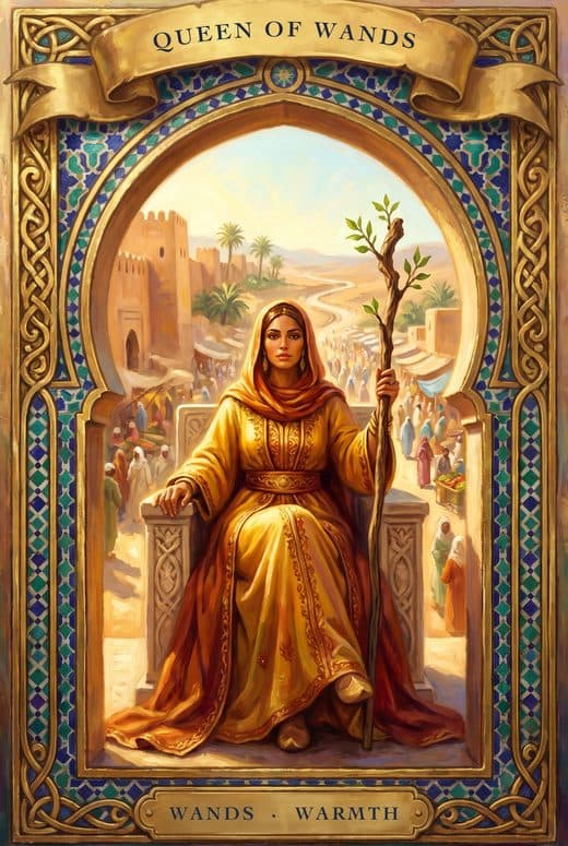 ملكة الصولجانات, QUEEN OF WANDS