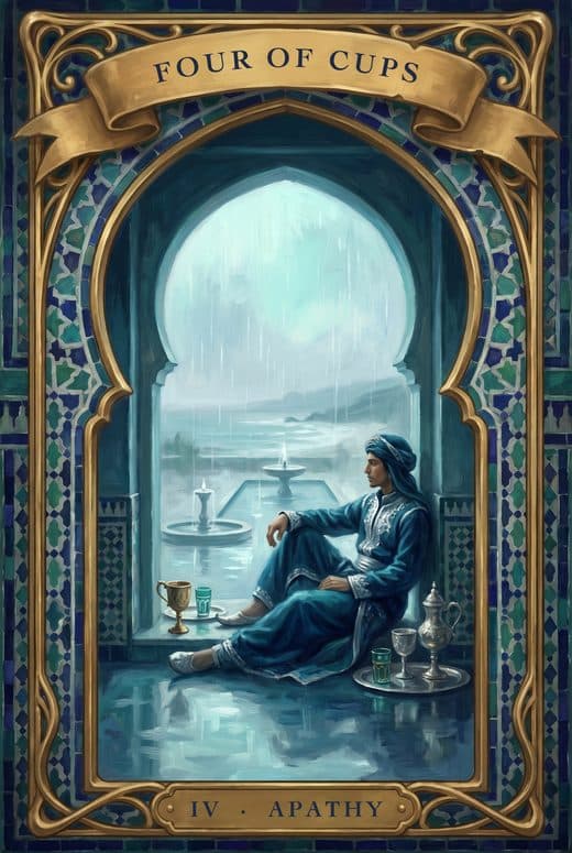 أربعة الكؤوس, FOUR OF CUPS