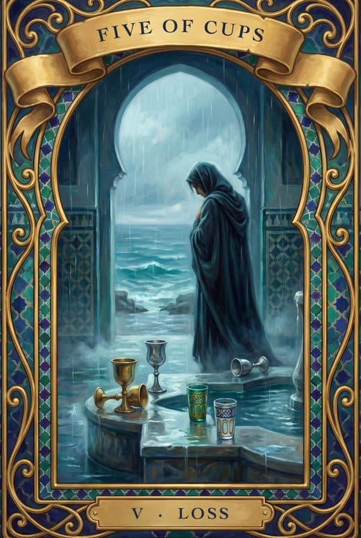 خمسة الكؤوس, FIVE OF CUPS