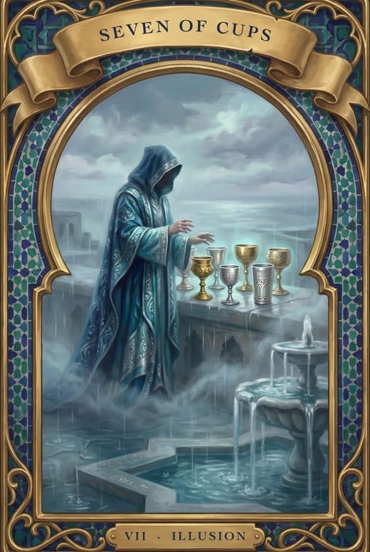 Seven of Cups, SEVEN OF CUPS