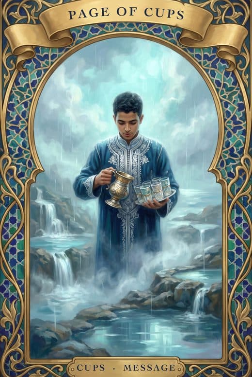 غلام الكؤوس, PAGE OF CUPS