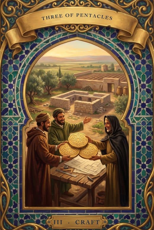 Three of Pentacles, THREE OF PENTACLES