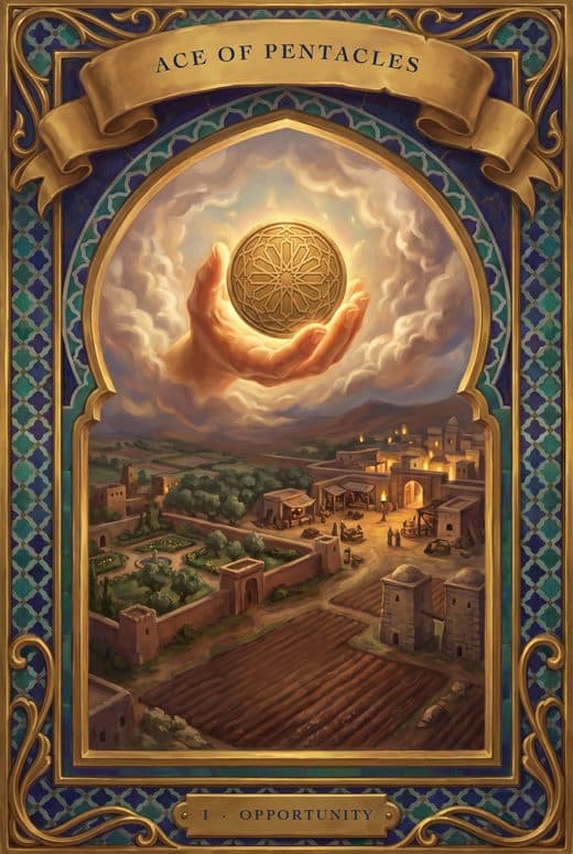 أس الدنانير, ACE OF PENTACLES