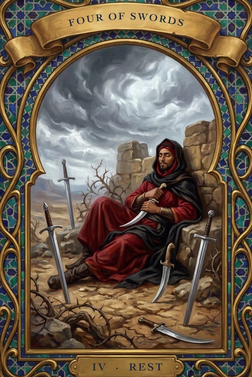 أربعة السيوف, FOUR OF SWORDS